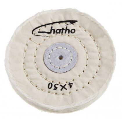 HATHO 4''X50 ЧЕТКА ЗА ПОЛИРАНЕ БЯЛА МОП МИРА